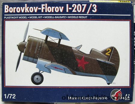 Pavla 1/72 Borovkov-Florov I-207 / 3, 72024 plastic model kit